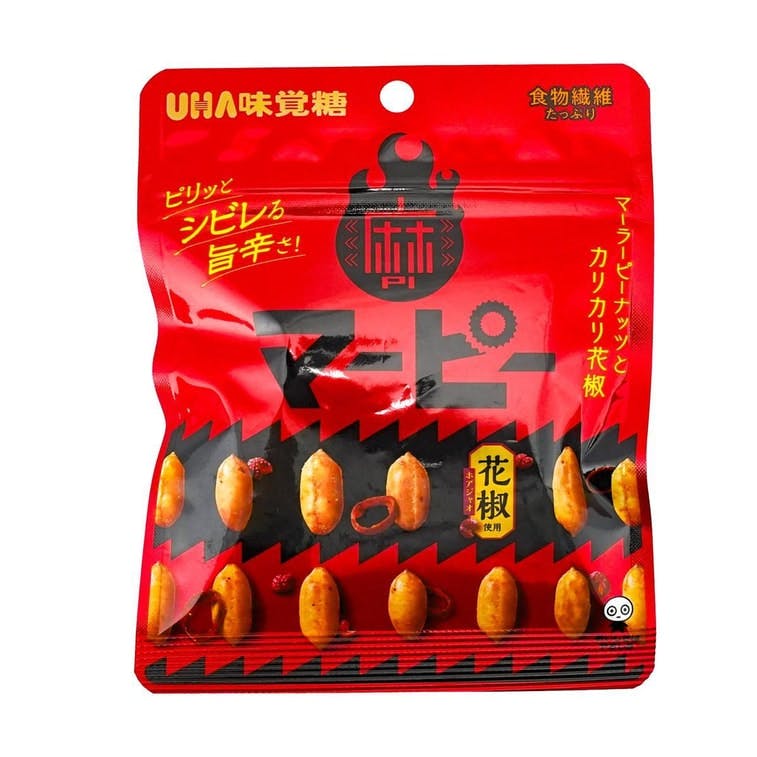 日本 UHA Mala Spicy Peanuts 麻辣 花椒 花生 1.41oz